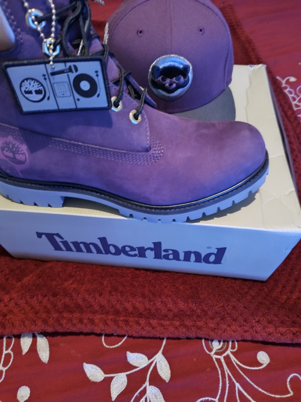 Anniversary Of Hip Hop Timberland Royal Purple Premium Boot.Brand NEW Sz 9 Mens.
